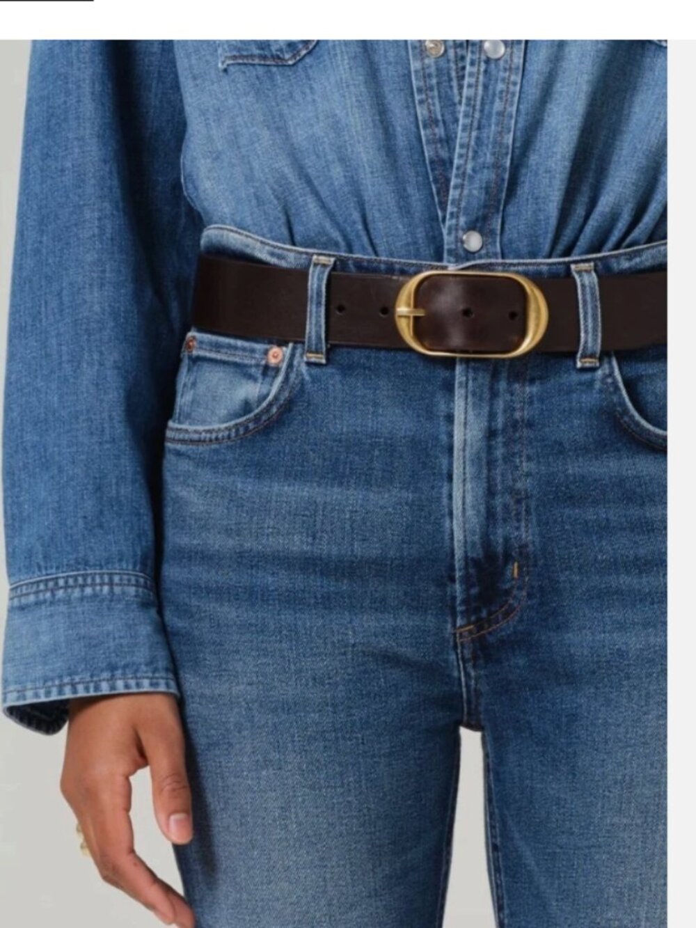 Citizens of Humanity Zurie Ankle Jeans Size 24 in Abalone Blue Straight Cropped - Picture 4 of 7